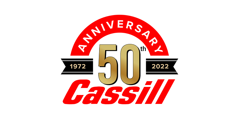 Cassill Motors 50th Anniversary logo